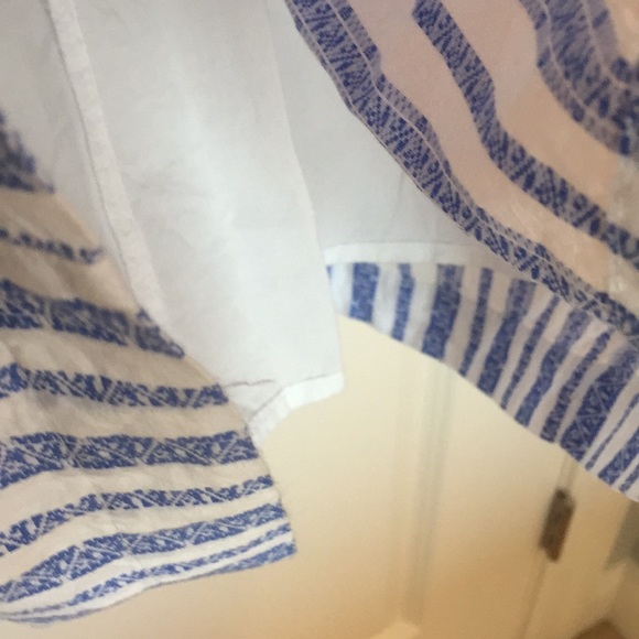 Merona Jumper/Romper - Blue & White - Size Medium - Picture 6 of 6